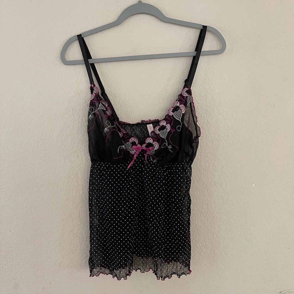 Cacique sheer lingerie top‎